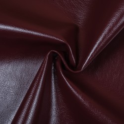Ткань Дерматин (Кожзам) для мебели, цвет Бордовый (на отрез)  в Набережных Челнах