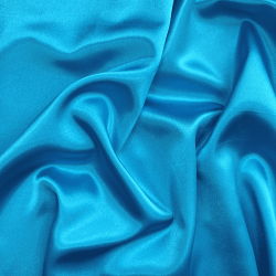 *Ткань Атлас-сатин, цвет Голубой (на отрез)  в Набережных Челнах