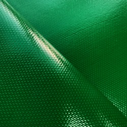 Ткань ПВХ 600 гр/м2 плотная, Зелёный (Ширина 150см), на отрез  в Набережных Челнах