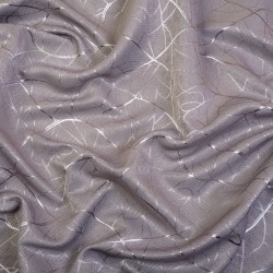 Ткань Блэкаут для штор светозатемняющая 75% &quot;Ледовое тиснение  Серый&quot;   в Набережных Челнах