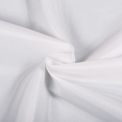 Ткань подкладочная Таффета 190Т, цвет Белый (на отрез)  в Набережных Челнах