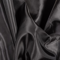Подкладочная Таффета 190Т, цвет Черный (на отрез)  в Набережных Челнах