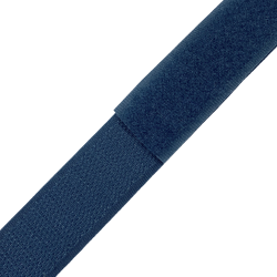 Контактная лента 25мм цвет Синий (велькро-липучка, на отрез)  в Набережных Челнах