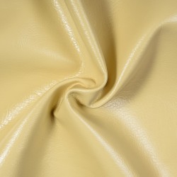 Ткань Дерматин (Кожзам) для мебели, цвет Кремовый (на отрез)  в Набережных Челнах