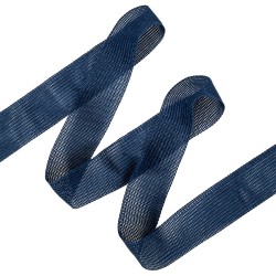 Окантовочная лента-бейка, цвет Синий 22мм (на отрез)  в Набережных Челнах