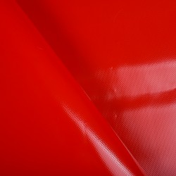 Ткань ПВХ 450 гр/м2, Красный (на отрез)  в Набережных Челнах