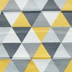 Интерьерная ткань Дак (DUCK), принт &quot;Треугольники&quot; (на отрез)  в Набережных Челнах