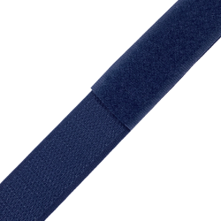 Контактная лента 25мм цвет Тёмно-Синий (Велькро-липучка), на отрез  в Набережных Челнах