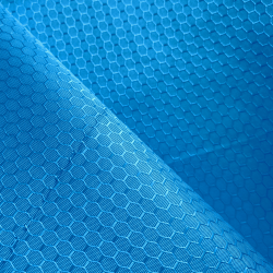Ткань Оксфорд 300D PU Рип-Стоп СОТЫ, цвет Голубой (на отрез)  в Набережных Челнах