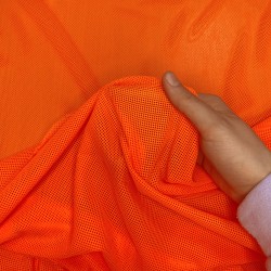 Трикотажная Сетка 75 г/м2, цвет Оранжевый (на отрез)  в Набережных Челнах