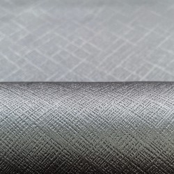 Ткань Блэкаут для штор светозатемняющая 100% &quot;Орнамент Серый&quot; (на отрез)  в Набережных Челнах